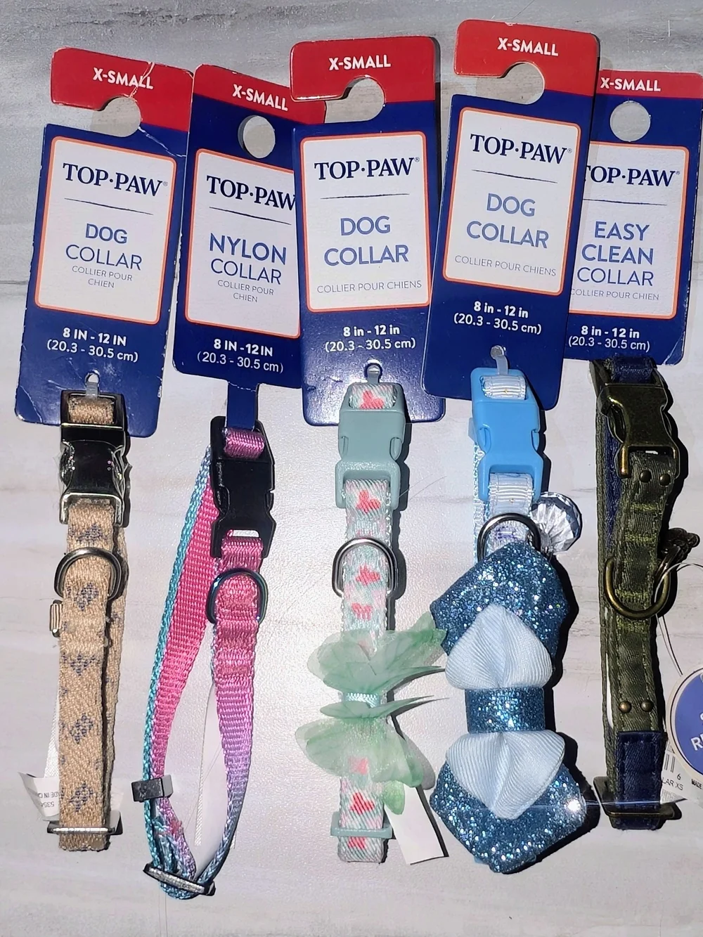 Top Paw X-Small Cat Collars 8-12in - Lot of 5